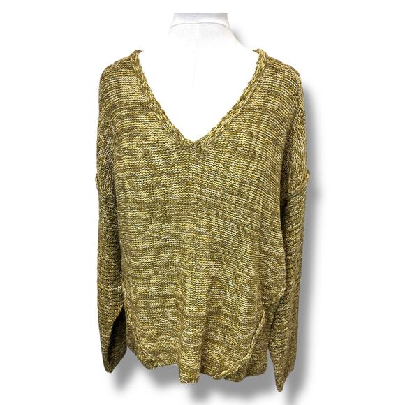 Universal Thread Women’s V Neck Pullover Sweater, Green Variegated, size XL - Picture 2 of 12